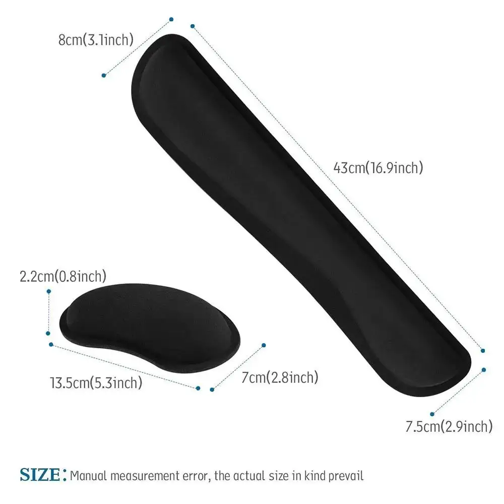 Memory Foam Keyboard Wrist Rest Pad for Typing and Gaming