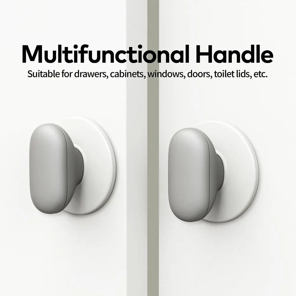 New Design ABS Drawer Knobs Square Shape Furniture Hardware Cabinet Drawer Knob Self-adhesive Cabinet Drawer Handle Cabinet