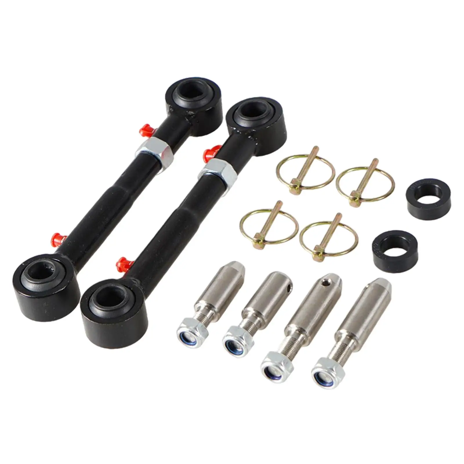 Adjustable Front Sway Bar Links Disconnects Stainless Steel for Jeep Wrangler JK Jku 2/4 Doors 2007-18 Parts Replaces Car car parts front sway bar links
