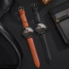 2PCs/Set Men's Watch Set Classic Versatile Fashion Casual Style Quartz Leather Watch Sport Style Business Watch Box not included 5