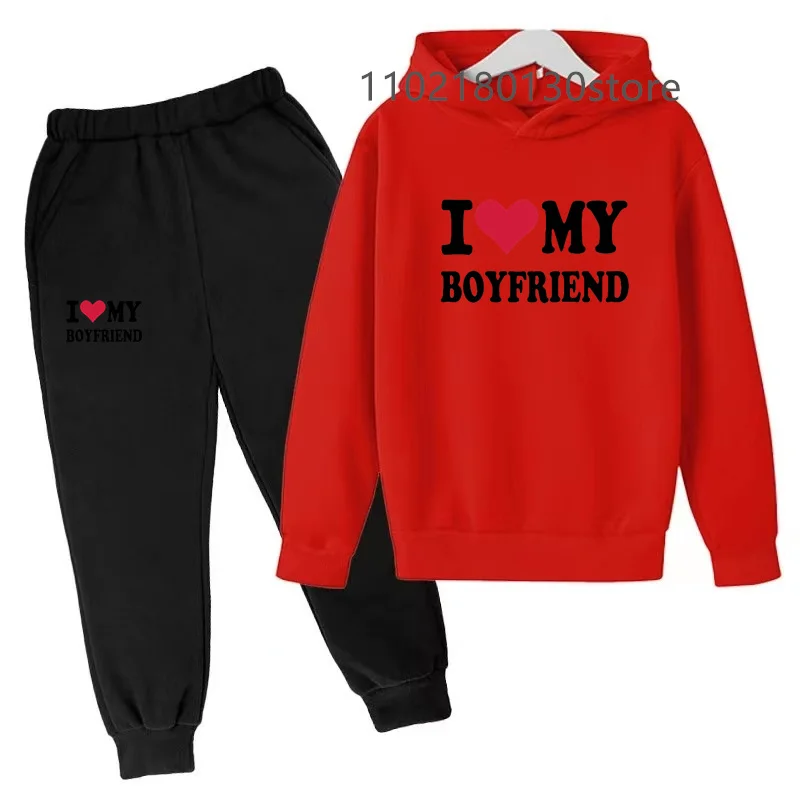 Kids Sports Brand Clothing Spring and Autumn Hoodie Boys Girls Top + Trousers 2P Sportswear Coat Casual Fashion Jogging Set