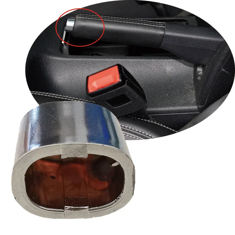 Silvery Handbrake Lever Push Button 1J0711323D for Vw Bora 1999-2008 handbrake button cover handbrake lever button