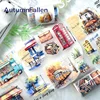 Matte PET Washi Tape City Kitten Transparent Roll Sticker Decorative Adhesive Tape For Scrapbooking Journal Aesthetic Stationery 1