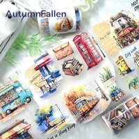 Matte PET Washi Tape City Kitten Transparent Roll Sticker Decorative Adhesive Tape For Scrapbooking Journal Aesthetic Stationery 1