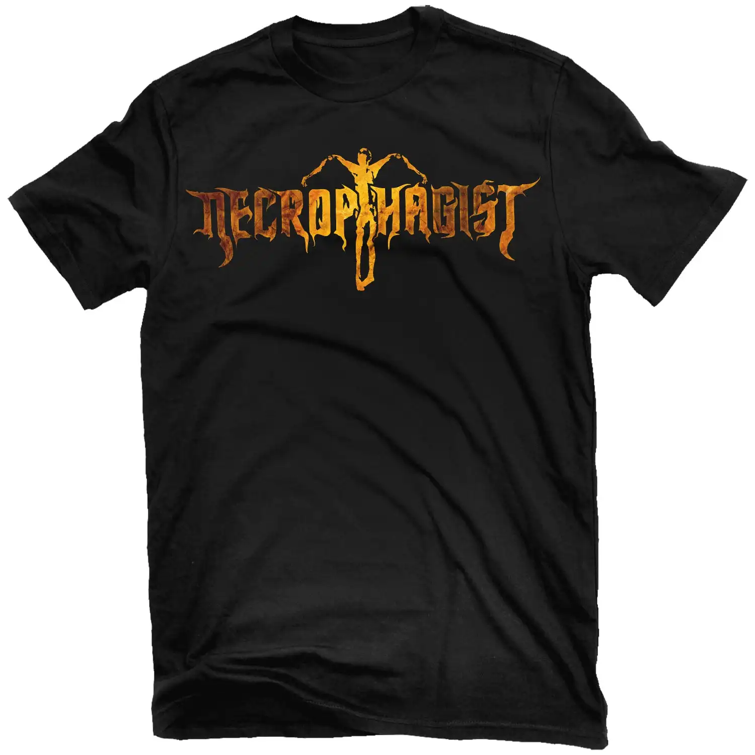 Necrophagist Tomb Inscription Rock Band Graphic Tee 100 % Baumwolle Rundhalsausschnitt Lässiges Unisex-T-Shirt Sommer-Top