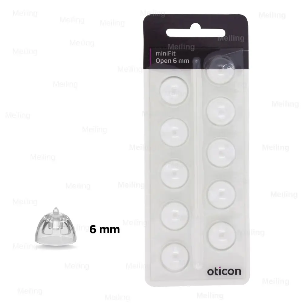 Hearing Aid Domes for Oticon Replacements Oticon Minifit Open Domes 8mm/10mm (Open 6mm/8mm)