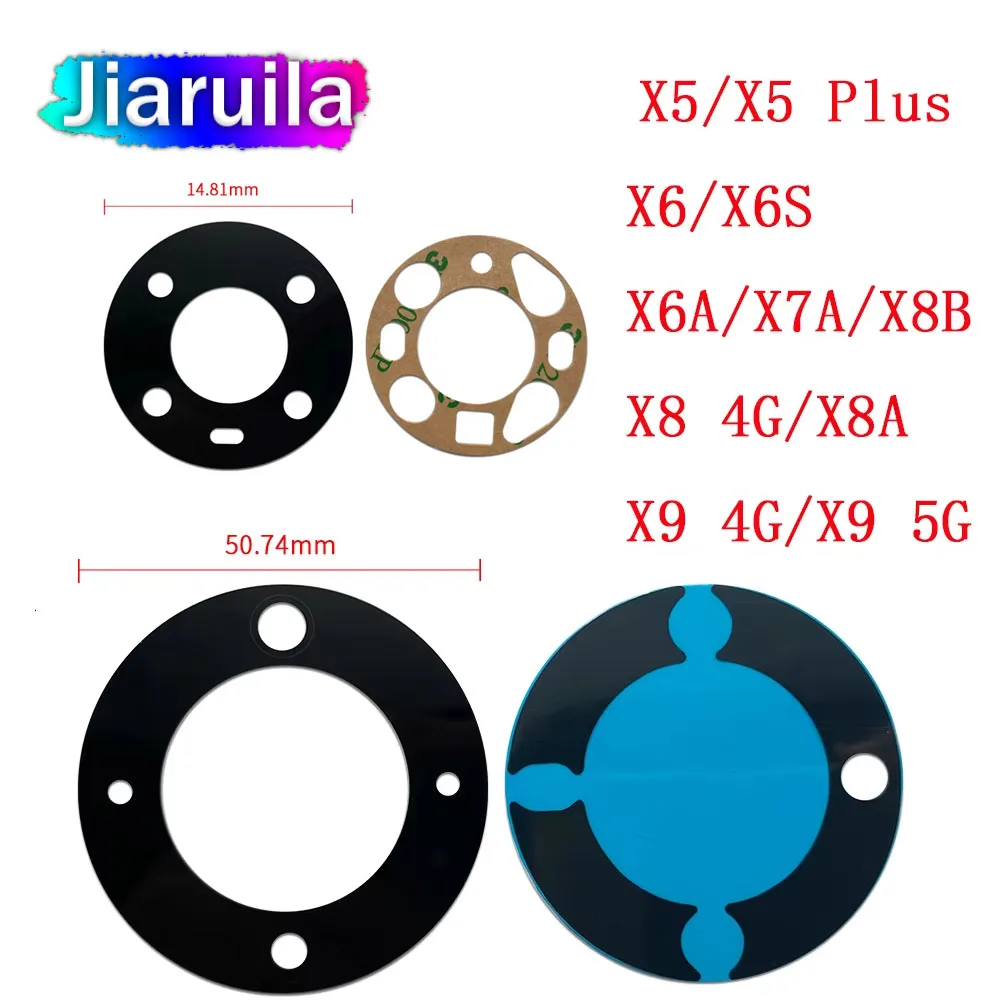 화웨이 아너 X5 플러스 X6S X6A X7A X8 4G X9 5G X9A X9B용 후면 카메라 렌즈 유리 커버(스티커 접착식 수리용) 10개
