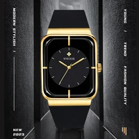 WWOOR  Men's Watches Top Brand Luxury Watch For Men Gold Fashion Stainless Steel Waterproof Quartz Wristwatch  Relogio Masculino 1