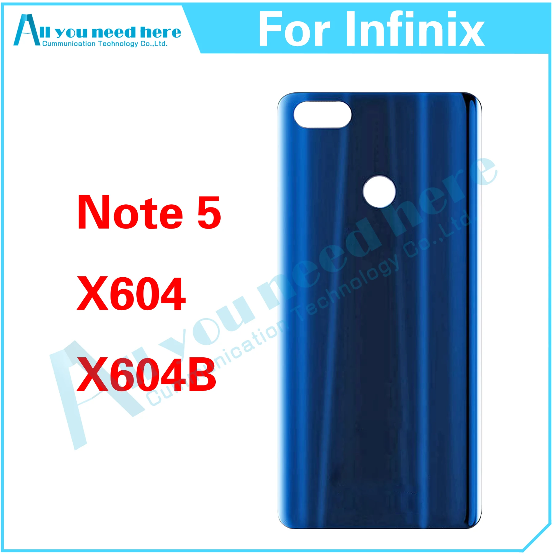 

10PCS For Infinix Note 5 X604 X604B Note5 Rear Case Battery Back Cover Door Housing Repair Parts Replacement