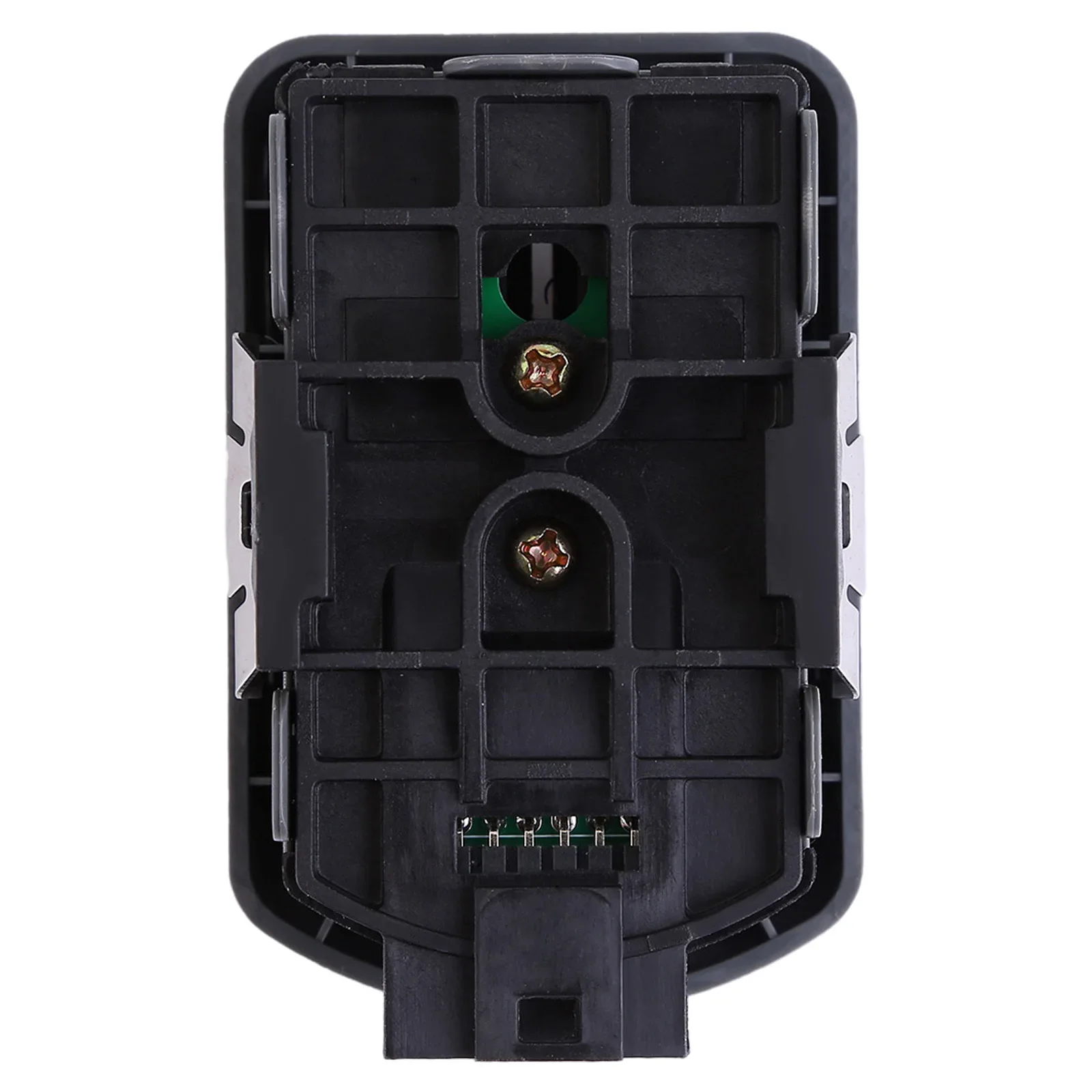 Black Plastic Double Window Switch for Interior Use