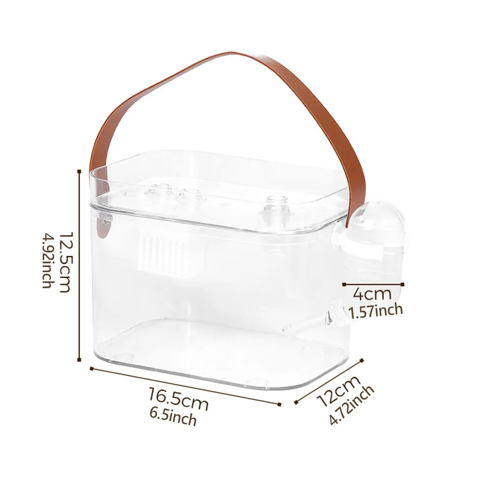 Portable Hamster Carrier for Small Pets Travel Case with Water Bottle for Mice And Gerbils