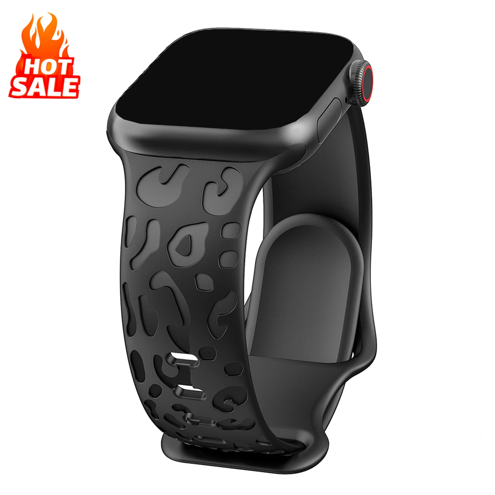 Silicone Strap For Apple Watch Band 45mm 44mm 42mm 41mm