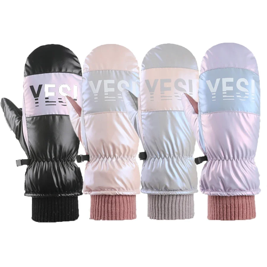 Outdoor Winter Ski Mittens -Warm Classic Snow Mitten Glove for Skiing,Snowboarding and Mountaineering Outdoor Sport Ski Gloves 2