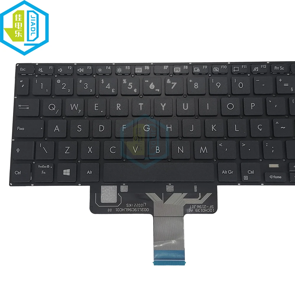Laptop Teclado para Asus Vivobook Pt-br Brasileiro E510 L510 X521 E510ma L510m X521ua X521ia Brasil Português Teclado 510ebr00 - Imagem 5