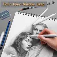 3/13PCS Sets Profession Sketch Paper Eraser Pens Blending Stump Art Sketches with Eraser Pens for Painting and Smearing Pen 4