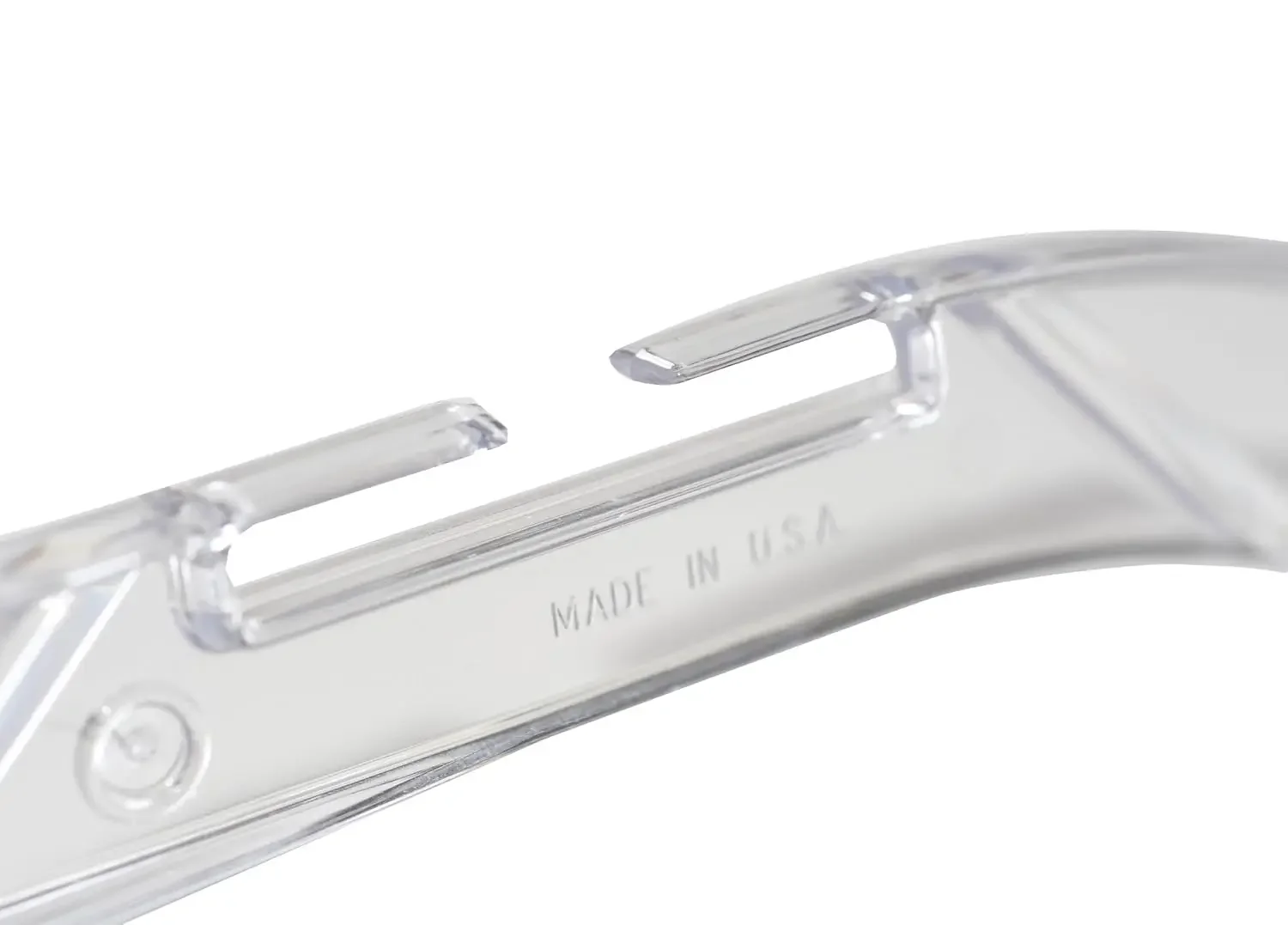 NAHANCO 505 Plastic Dress Hanger, Middle Heavy Weight, 17", Clear (Pack of 100) 3