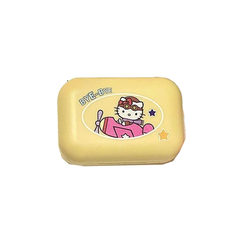 Sanrio Hello Kitty Contactlenzen Box Schattige Cartoon Kitty Contactlenzen Doos Klein, Draagbaar En Gemakkelijk Te Gebruiken Contactlens Doos