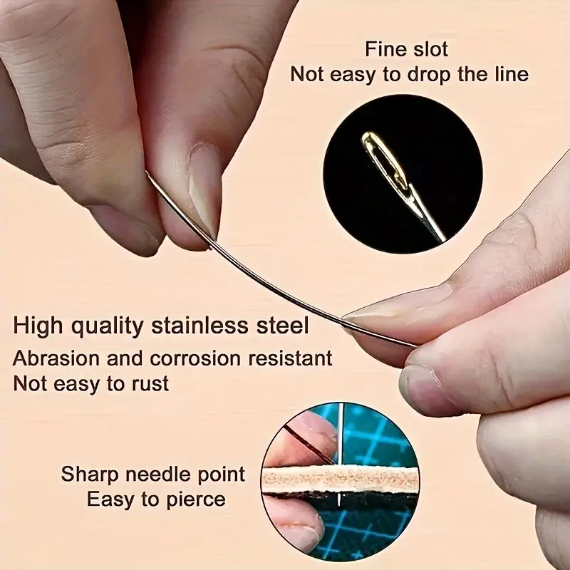 Sewing Needle 30/60pcs Stainless Steel Designed for Elderly Home Sewing Small Size Easy to Operate