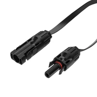 สายเคเบิลพลังงานแสงอาทิตย์แบบแบนสุดๆสำหรับใช้ในบ้านลานออฟฟิศมีความยืดหยุ่นไม่มีอะแดปเตอร์เชื่อมต่อแผงเจาะอีกต่อไปที่เชื่อถือได้ 5