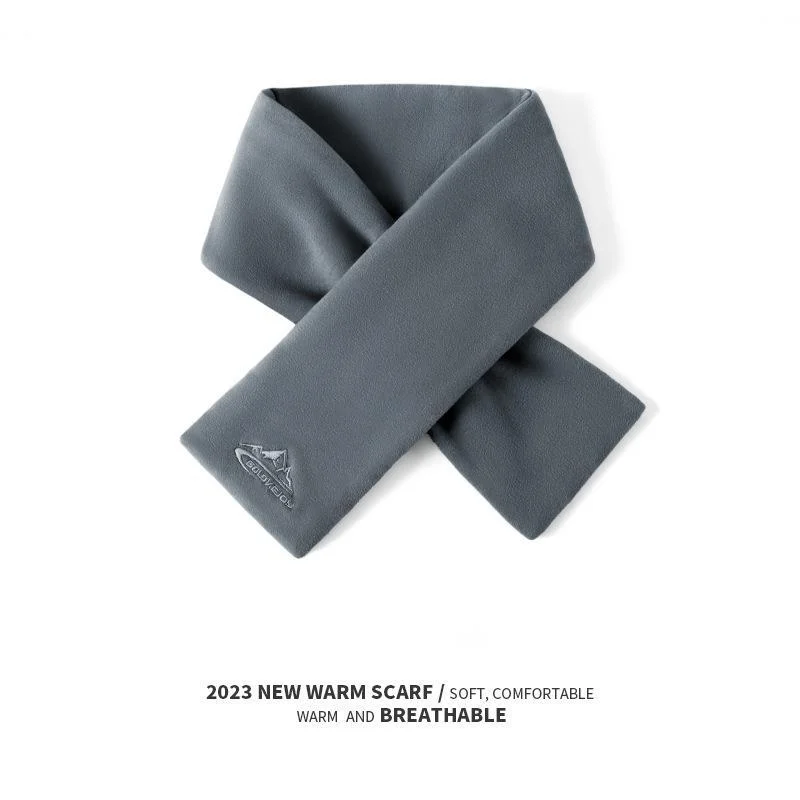 New Hot Selling Japanese Retro Mohair Short Knitted Scarf Solid Color Men's Winter Cold and Warm Plush Neck_voghion.com