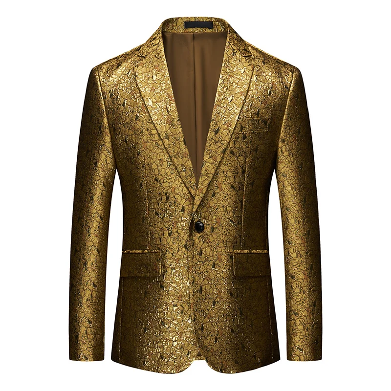 Men's business casual suit coat Blazer wedding fashion host party social suit large M-6XL