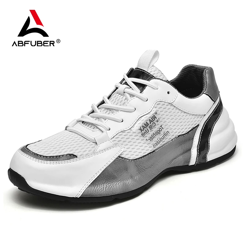 

High-end Fashion Summer Men Sneakers Breathable Leather Casual Shoes Men Designer Comfortable Walking Flats Hot Sale Footwear