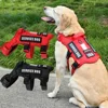 Service Dog Vest No Pull Dog Harness with 4 Dog Patches, Reflective Pet Harness with Durable Soft Padded Handle for Training Med