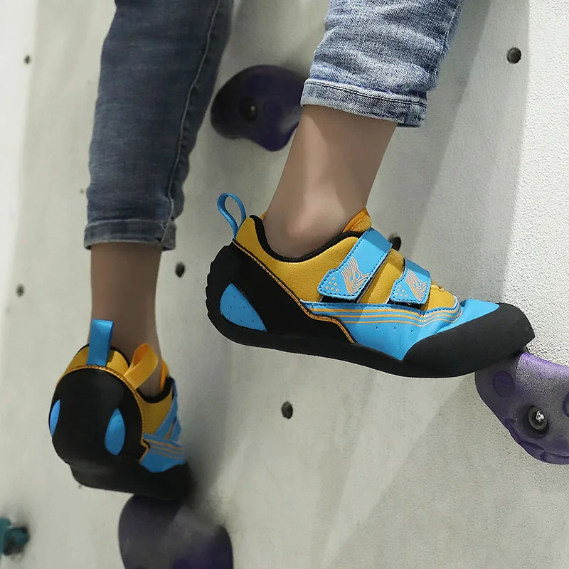 Quality Professional Climbing Bouldering Training Shoes Children Adult Protective Toe Anti-slip Kids Bouldering Climbing Sneaker 3
