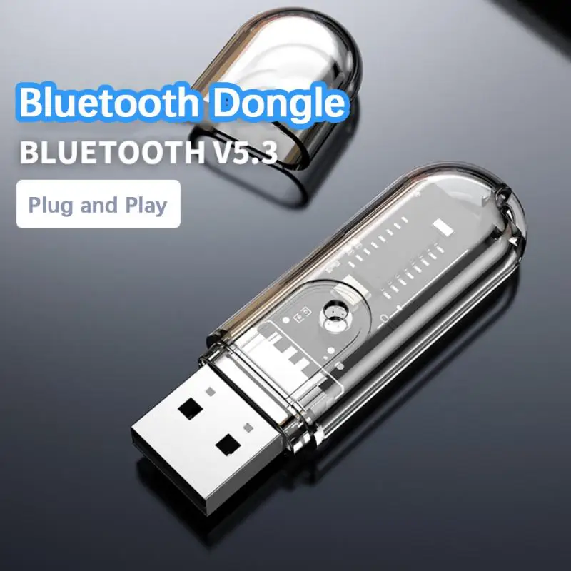 

USB Bluetooth Adapter Bluetooth Audio Receiver Clear Sound Quality Low Latency Strong Stable Signal Portable Car Receiver