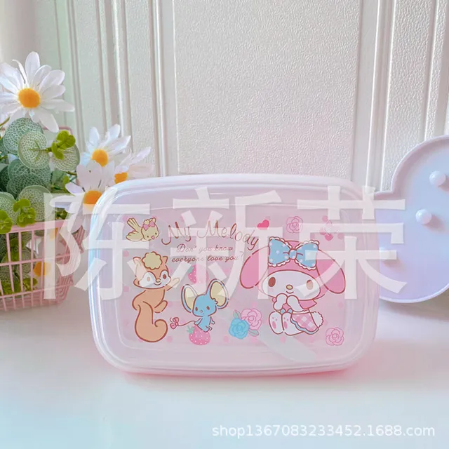  Hello Kitty Bento Lunch Box (15oz) - Cute Lunch Carrier with  Secure 2-Point Locking Lid - Authentic Japanese Design - Durable, Microwave  and Dishwasher Safe - Sweet: Home & Kitchen
