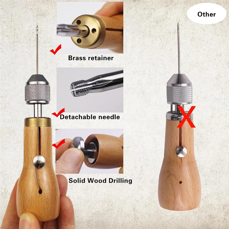 Sewing Awl Set 24 Pieces, Convenient DIY Leather Product Making Sewing Kit Awl-AC82