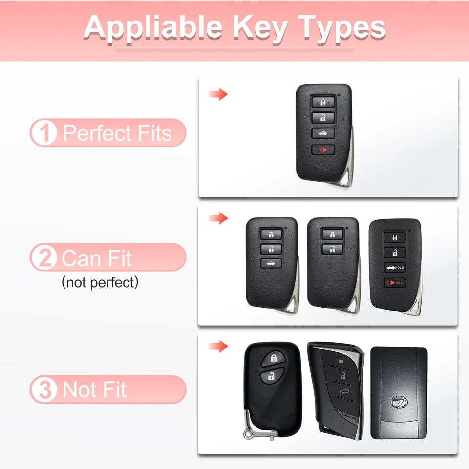 EKALA For Lexus Key Fob Cover Soft TPU Full Protection Smart Car Key - View #9