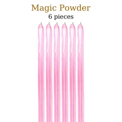 Sparkling Multi-Color Hair Tinsel Kit with Application Tool - 1200 Strands of 48-Inch Synthetic Extensions - 36inches-6 pcs (Mirage Pink)