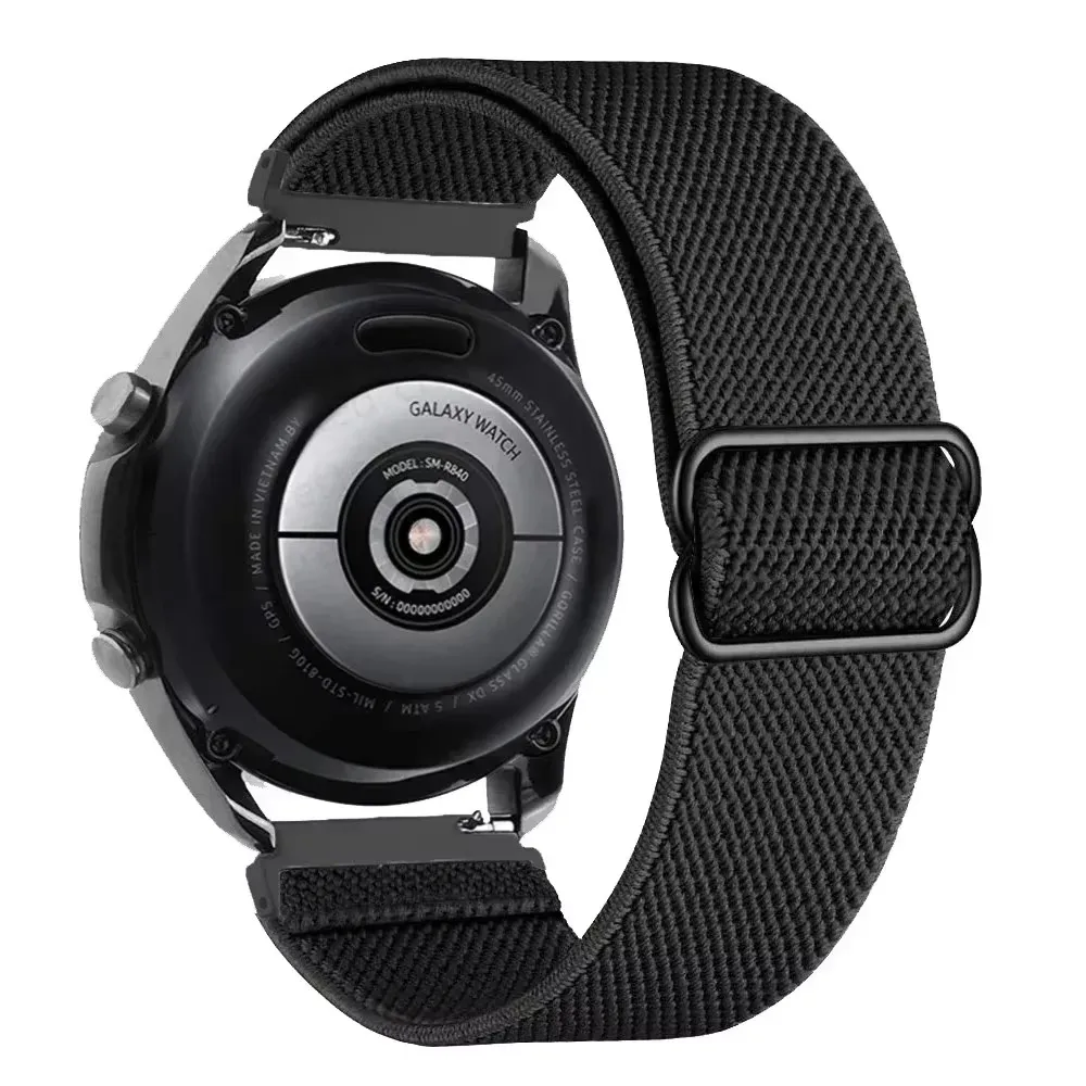 Breathable Adjustable Nylon Sports Watch Strap, 20mm/22mm