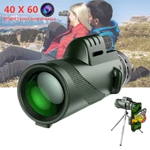 

9500M HD 40x60 Low Night Vision High - Angle Monocular Extra Long Distance Telescope Hiking HuntingTravel Portable Telescope