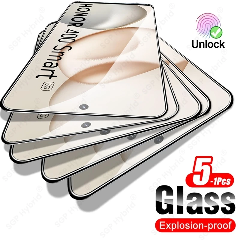 Premium Clear Crystal Tempered Glass Screen Protector Case - Pack of 5