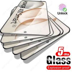 Premium Clear Crystal Tempered Glass Screen Protector Case - Pack of 5 - Honor400Smart 4G (5Pieces)