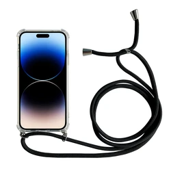 Universal Crossbody Strap Cord Phone Case - Sleek and Functional Design for One Power (Black)