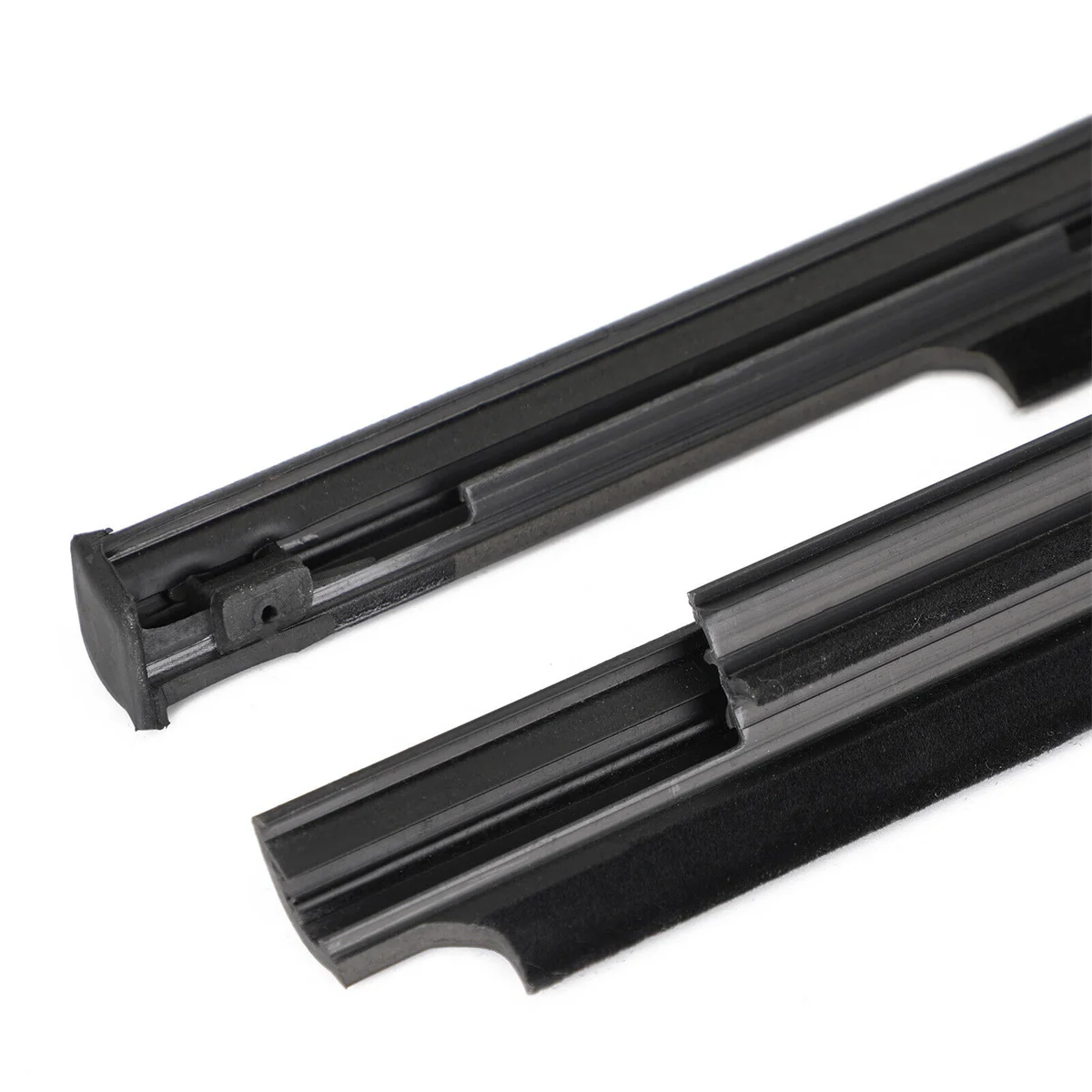 Car Outer Windows Rubber Weatherstrip Waterproof Pressure Strip Sealing Belt Moulding Trim For Mitsubishi Outlander 2007-12 4PCS window weatherstrip molding