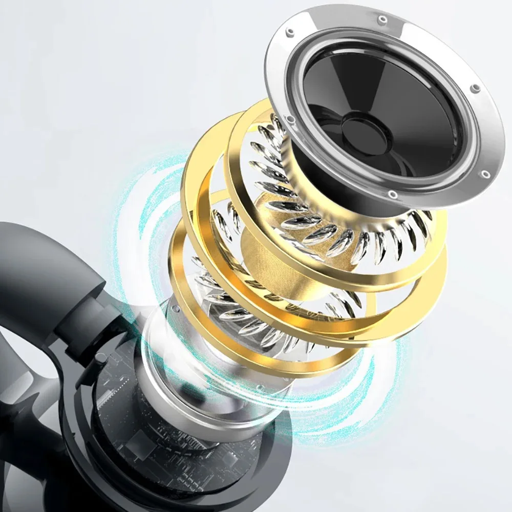 Auricolare Bluetooth 5.3 Singolo con Clip per Orecchio, Cuffie Wireless TWS, Auricolare HiFi Stereo con Riduzione del Rumore per Musica - immagine 5