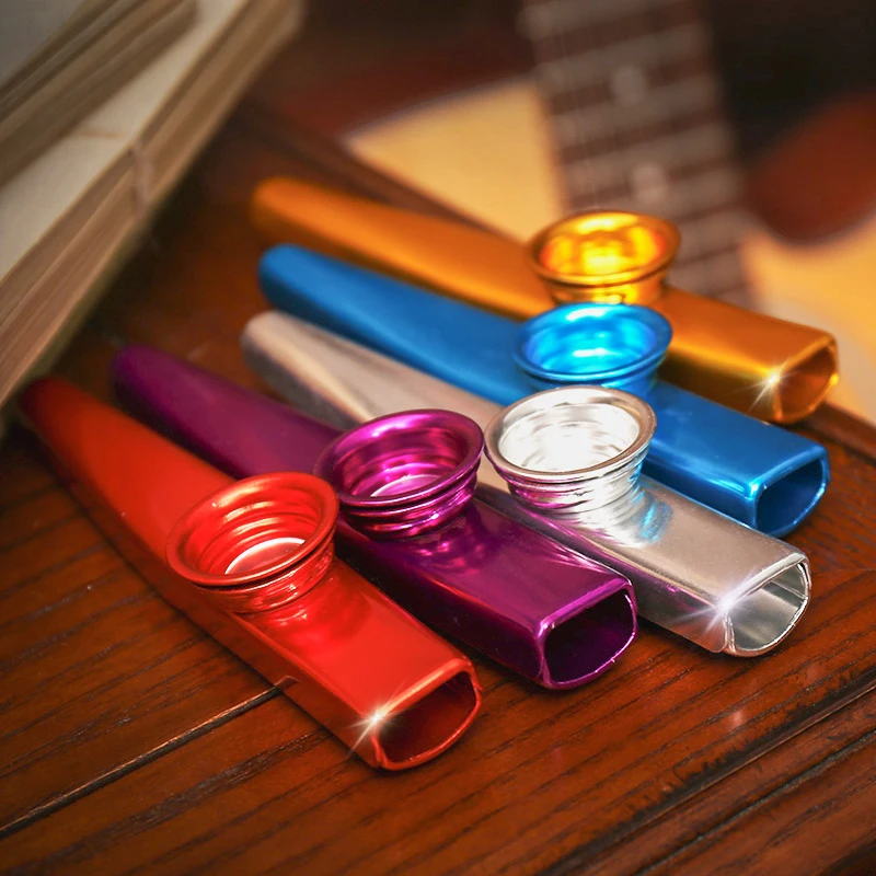 Metal Kazoos Musical Instruments Flutes Diaphragm Mouth Kazoos Musical