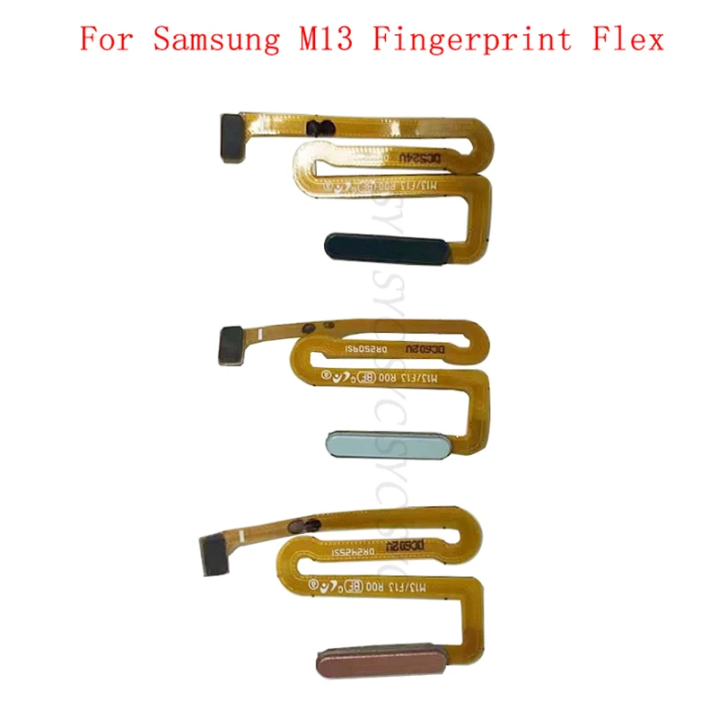 Original Fingerprint Sensor Button Flex Cable For Samsung M13 M135F
