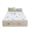 1pc White Bottom Heart Love Patterned Fitted Sheet,Matte Bedsheet, Bedroom Printed Bedspread, Bedding (Excluding Pillowcase) 5