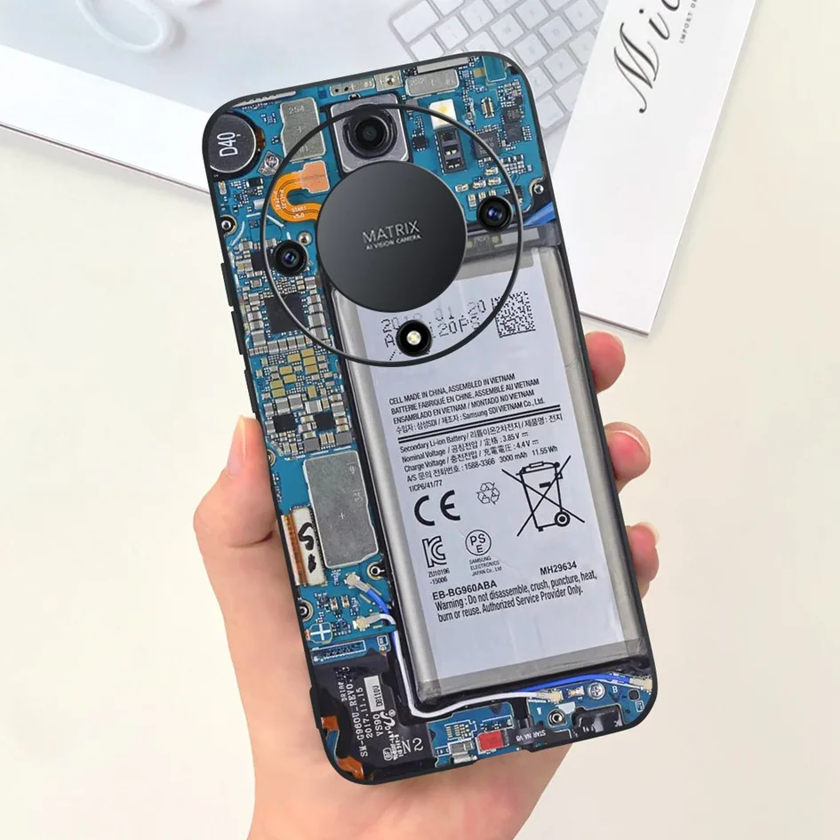 Lovely Cartoon Flower Slim Soft Silicone Phone Case Cover