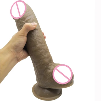 Super Big and Soft Dildo Suction Cup Realistic Glans Huge Penis Adult Toys for Couples Sex Clearance Insert Vagina or Anal Plug 4