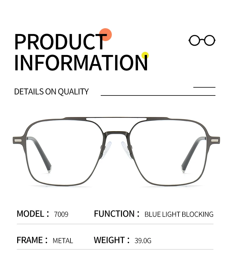 Metall 3 in 1 neuen Stil Magnet clip auf Brille Rahmen Trend polarisierte Sonnenbrille für Männer optische Computer brille uv400 – Detail 8