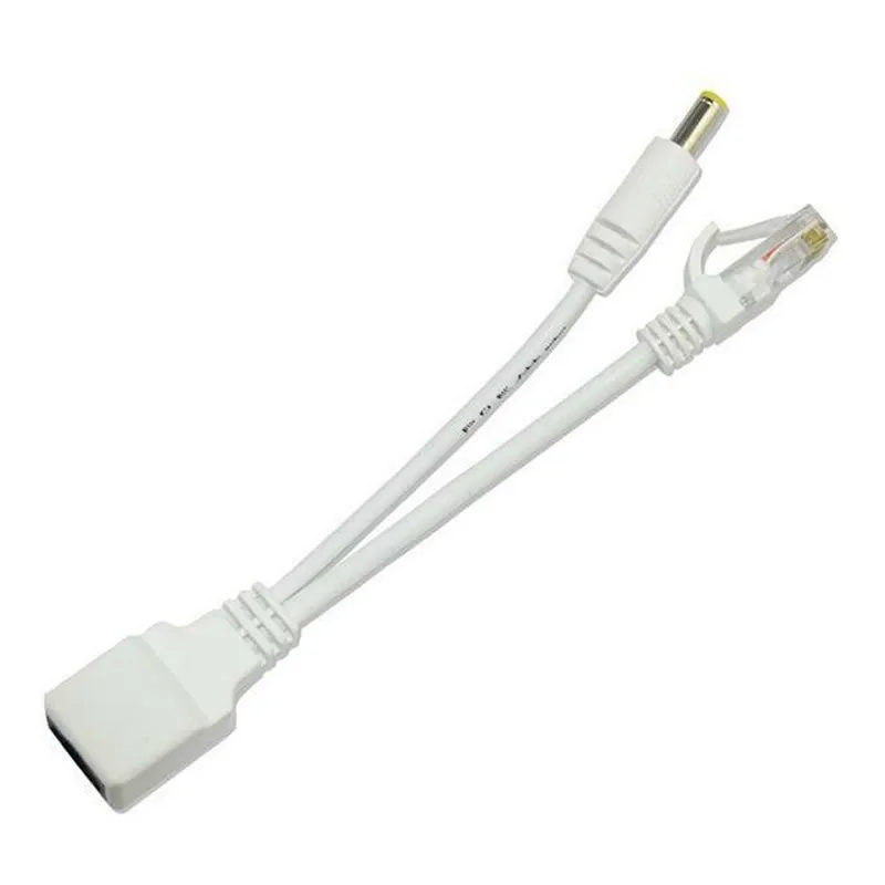 ? 12V POE 케이블 이더넷을 통한 수동 전원 공급 어댑터 케이블 POE 분배기 인젝터 전원 공급 장치 모듈 IP 카메라 확장기