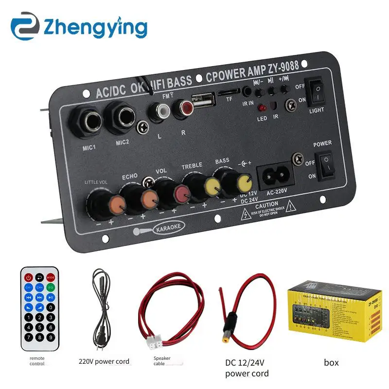 Audio Amplifier Board Outdoor Car DIY Audio Karaoke Bluetooth Amplificatore Subwoof Speaker Vehicle Amplifier - 2