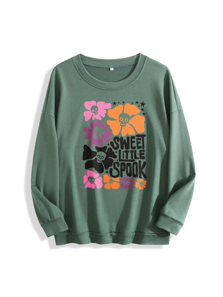 Boho Halloween Cozy Cotton Crew Neck Jumper
