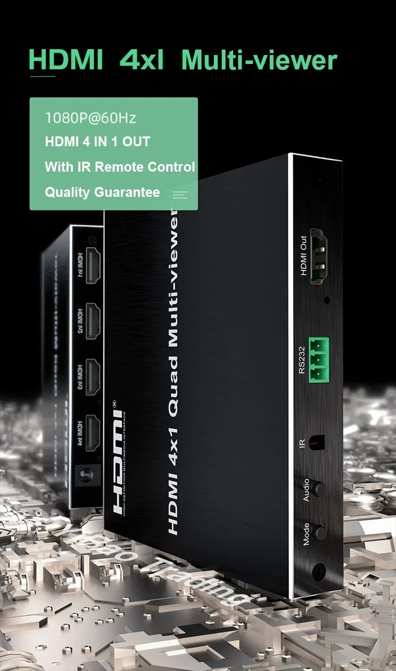 HDMI  ũ Ƽ, 4x1 1080P, 4 in 1 Out, ɸ ó, ī޶, Ʈ, PC, TV 6  ÷ 